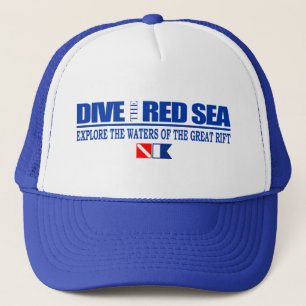 Het rode Zee duiken Trucker Pet