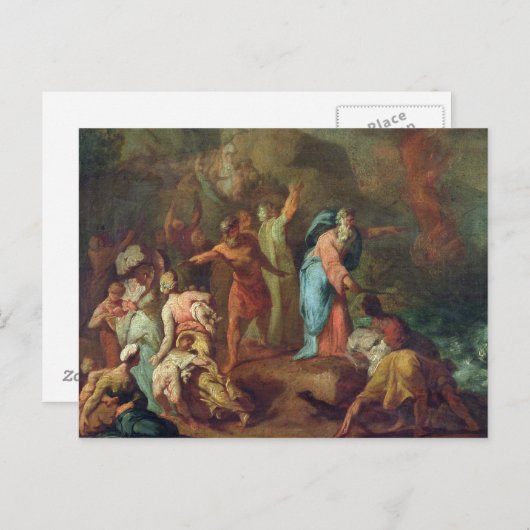 Het rode Zee oversteken Briefkaart (Voorkant / Achterkant)