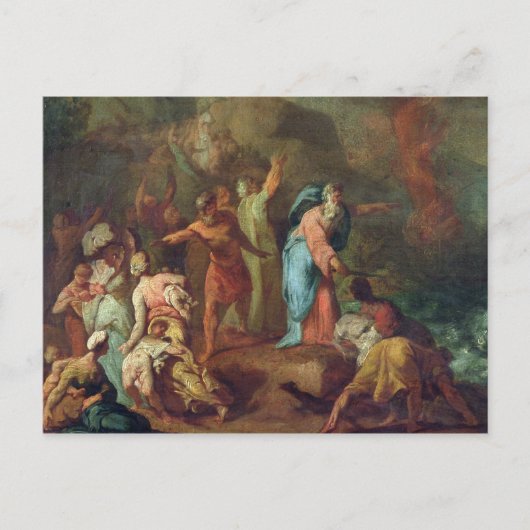 Het rode Zee oversteken Briefkaart (Voorkant)