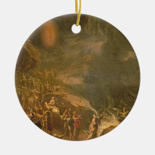 Het rode Zee oversteken Keramisch Ornament (Voorkant)