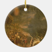 Het rode Zee oversteken Keramisch Ornament (Achterkant)