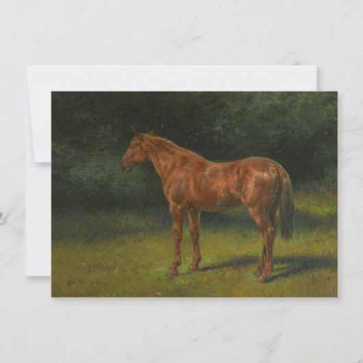 Het Rode Zorrel Paard (door Rosa Bonheur) Kaart (Voorkant)