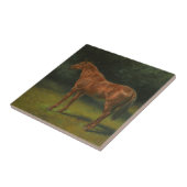 Het Rode Zorrel Paard (door Rosa Bonheur) Tegeltje (Zijkant)
