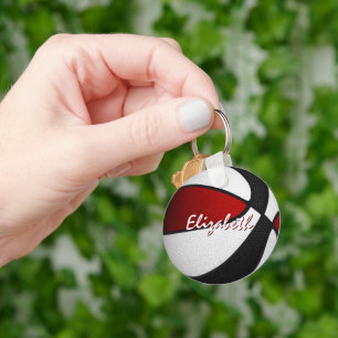 het rode zwarte basketbalteam kleuren cadeaus onde sleutelhanger