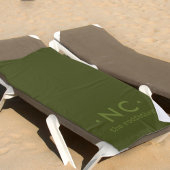 Het Rodfather Leger Groene Khaki Monogram Vissers Strandlaken