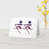 Het roeien kaart (Gele Bloem)