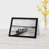 Het Roeien van Yale het Rennen Shell 1915 Kaart (Gele Bloem)