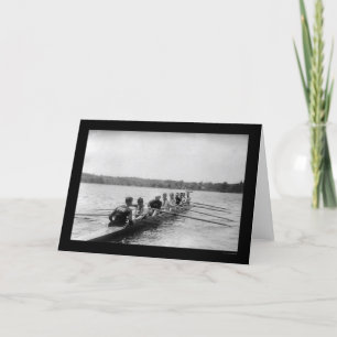 Het Roeien van Yale het Rennen Shell 1915 Kaart