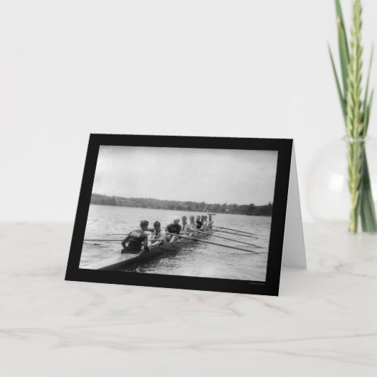 Het Roeien van Yale het Rennen Shell 1915 Kaart (Voorkant)