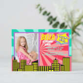 Het roepen van Al Superheles Girl Power Superheld- Kaart (Staand voorkant)