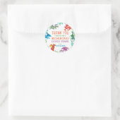 Het roepen van alle dragons verjaardagspartij ronde sticker (Tas)