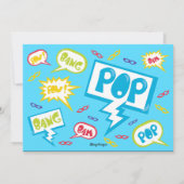 Het roepen van Alle Superhelden Uitnodiging van de (Achterkant)