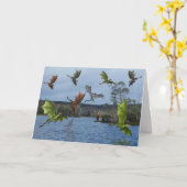 Het roepen van de Kaart van de Verjaardag van (Gele Bloem)