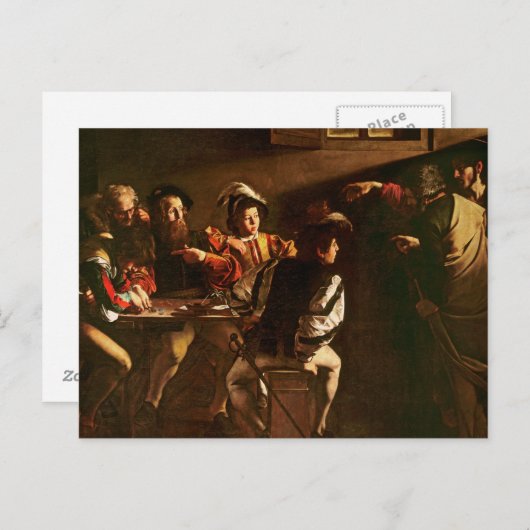 Het Roepen van St. Matthew, c.1598-1601 Briefkaart (Voorkant / Achterkant)