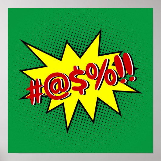 Het roepen van Toespraak Bubble Uw Sjabloon van he Poster (Voorkant)