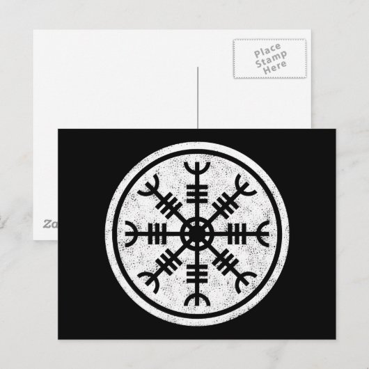 Het roer van de Awe Vikings Briefkaart (Voorkant / Achterkant)