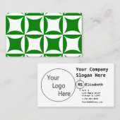 Het roeren Peter om het Eigen Groene Patroon te be Visitekaartje (Voorkant / Achterkant)