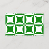 Het roeren Peter om het Eigen Groene Patroon te be Visitekaartje (Voorkant)
