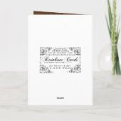 Het roestige Jubileum van de Libel Kaart (Achterkant)