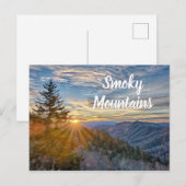 Het rokerige Briefkaart van de Zonsopgang van (Voorkant / Achterkant)