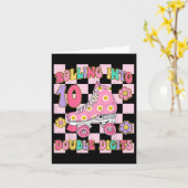 Het rollen in 10 Dubbele Cijfers 10de Verjaardagsr Kaart (Gele Bloem)