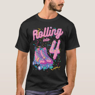Het rollen in 4e de Schaatsen van de Maandag Rolle T-shirt