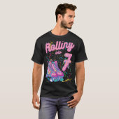Het rollen in 7e Schaatsen van de Maandag Roller 7 T-shirt (Voorkant volledig)