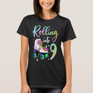 Het rollen in 9 jaar Lets Roll ik zet 9 Rolle om T-shirt