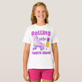 Het rollen in Vierde Grade | Rolschaatsen T-shirt (Voorkant volledig)