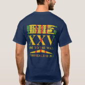 Het rollen van Donder XXV Ride aan het Shirt van h (Achterkant)