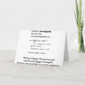 Het Rolling Wenskaart van Valleien Kaart (Achterkant)