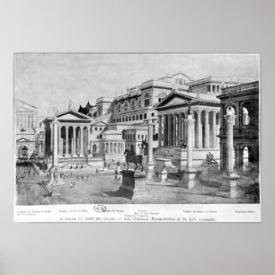 Het Roman Forum of Antiquita Poster