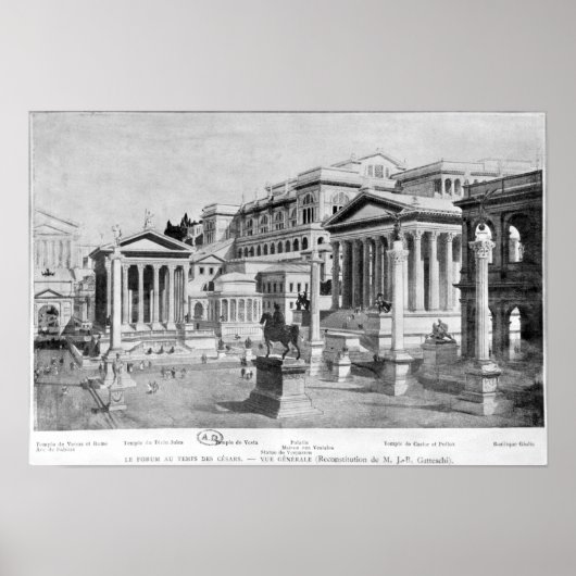 Het Roman Forum of Antiquita Poster (Voorkant)