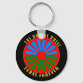 Het Romani wiel draait voor de Sleutelhanger (Achterkant)