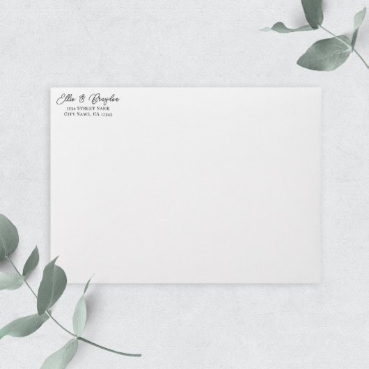 Het Romantische Adres van de Terugkeer van de Brek Zelfinktende Stempel