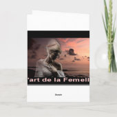 Het romantische Art. van het Wenskaart van de Kaart (Achterkant)