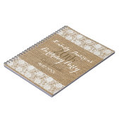 Het romantische Boek van de Gast van de Verjaardag Notitieboek (Linkerzijde)