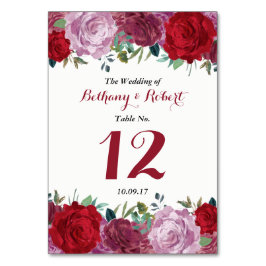 Het Romantische Collectie van het Floral Wedding Kaart