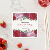 Het Romantische Collectie van het Floral Wedding Servetten (Insitu)