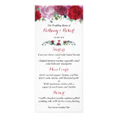 Het romantische Floral Wedding Collectie Menu (Voorkant)