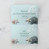 Het romantische Huwelijk van het Strand van de Bedankkaart (Binnen)