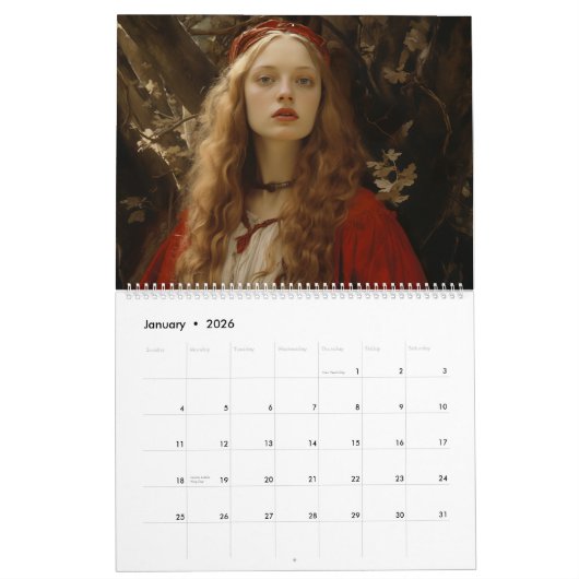 Het romantische rijk van Silvershade Kalender (Jan 2026)