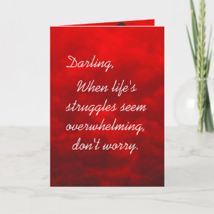 Het romantische Wenskaart van de Vrouw Kaart