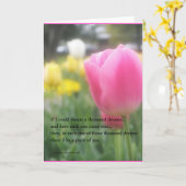 Het romantische Wenskaart van het Gedicht van de Kaart (Gele Bloem)