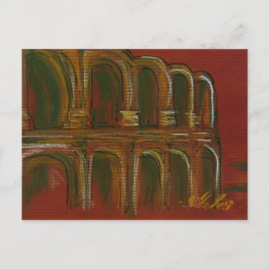 het Romeinse ammentheater in Arles Briefkaart (Voorkant)