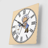 Het Romeinse cijfer van de Dentist Vierkante Klok (Hoek)