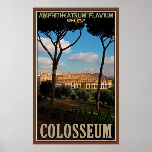 Het Romeinse Colosseum Poster (Voorkant)