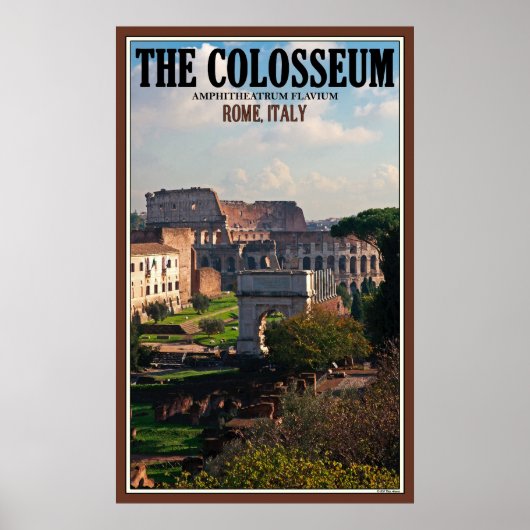 Het Romeinse Colosseum Poster (Voorkant)