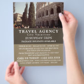 Het Romeinse Colosseum, Reisagentschap Advertentie Flyer (Hand)
