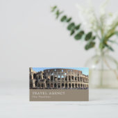Het Romeinse Colosseum, Rome, reisagent Visitekaartje (Staand voorkant)